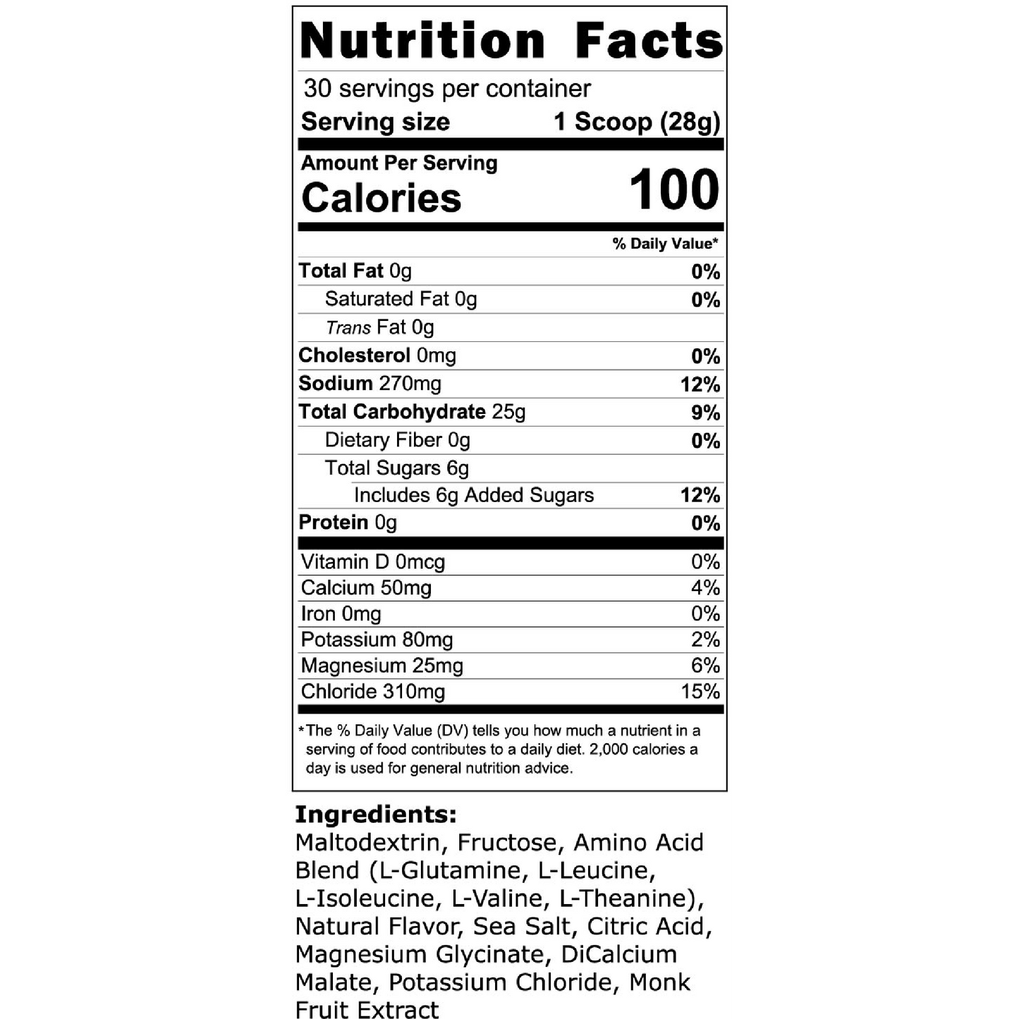 Nutritional information for Hyle Hydration Endurance Fuel. Hyle Hydration Endurance Fuel is a powdered sports drink mix with carbohydrates, electrolytes, and amino acids. Contents include maltodextrin, fructose, amino acid blend, natural flavor, sea salt, electrolyte blend, and monk fruit extract.